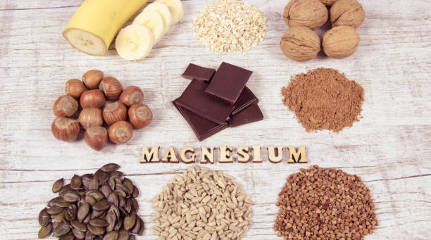 istock Products containing magnesium. Healthy food. 978398978