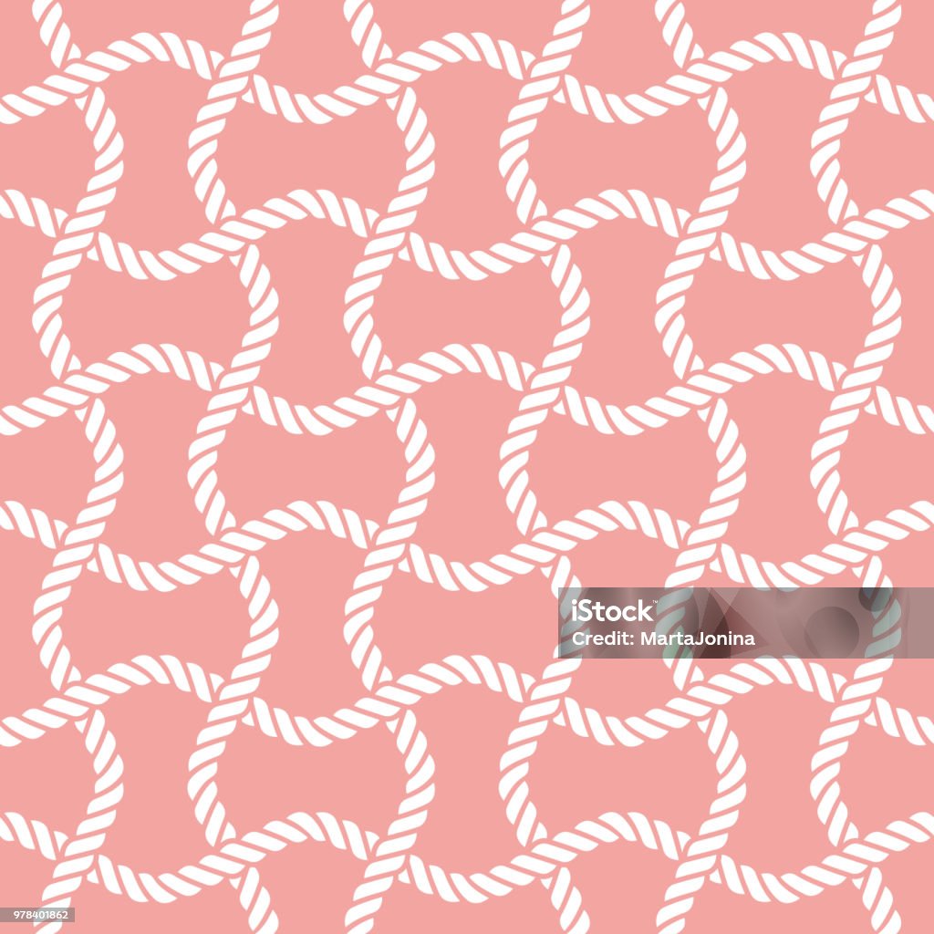 Simple Rope Pattern Seamless Nautical Rope Pattern Stock Illustration - Download Image Now ...