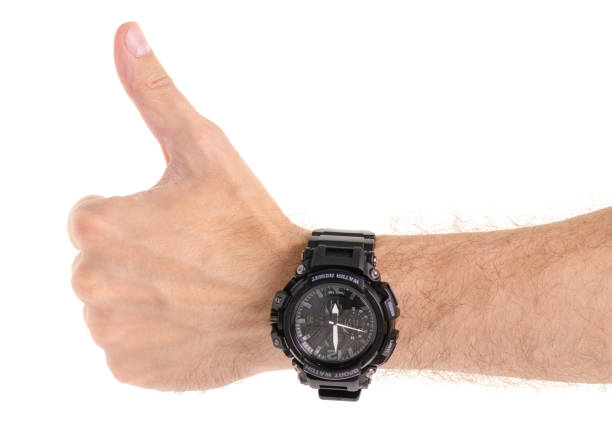 istock Sports man's watch in hand 978411556
