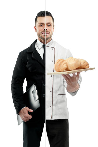 istock Comparison of businessman and chef's outlook. 978416720