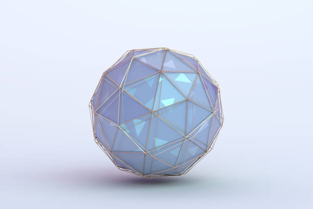 istock Abstract 3D Rendering of the Polygonal Sphere 978418036