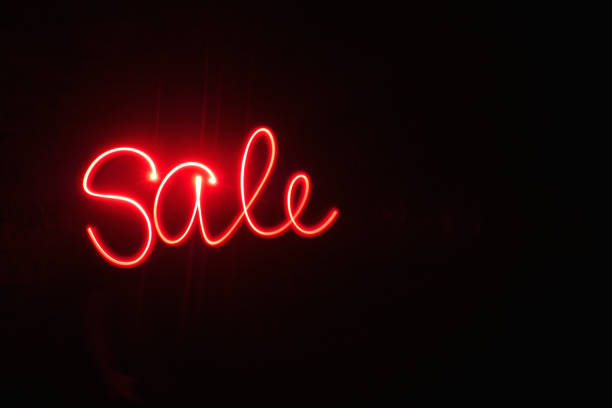 istock Sale Light painting in red 978423080