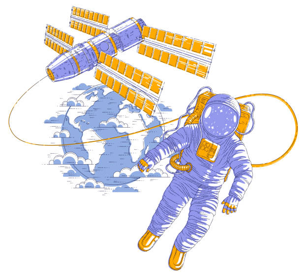 50+ International Space Station People Stock Illustrations, Royalty ...