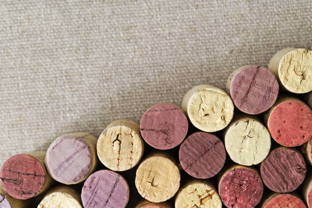 istock Close up of wine corks with blurred background with copy space. 978444732