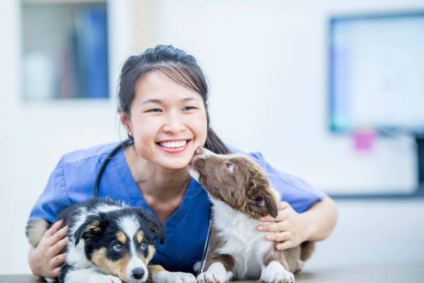 istock Smiling with two dogs in arms 978450744