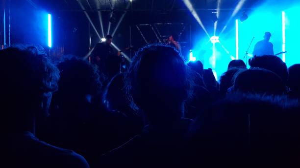 istock silhouettes of crowd in the nightlife 978453448