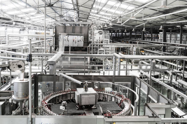 istock Indoor view of beverages factory. 978462202