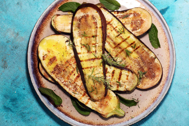 istock grilled eggplants seasoned with olive oil, garlic and mint 978462206