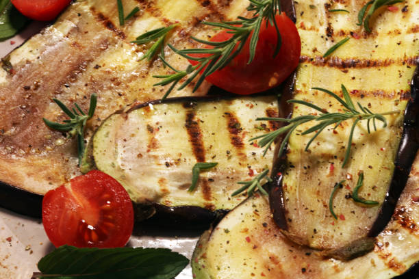 istock grilled eggplants seasoned with olive oil, garlic and mint 978462308
