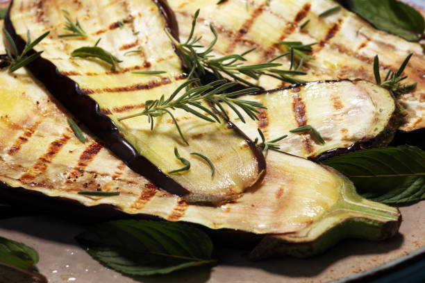 istock grilled eggplants seasoned with olive oil, garlic and mint 978462434