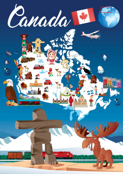 Canada Vector Canada Map
I have used 
http://legacy.lib.utexas.edu/maps/world_maps/world_physical_2015.pdf
address as the reference to draw the basic map outlines with Illustrator CS5 software, other themes were created by 
myself. algonquin provincial park stock illustrations