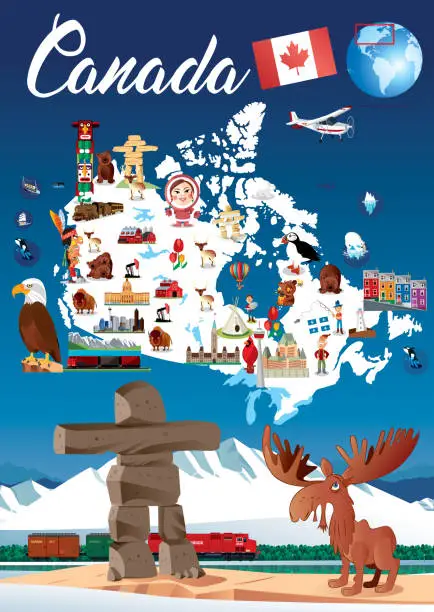 Vector illustration of Canada