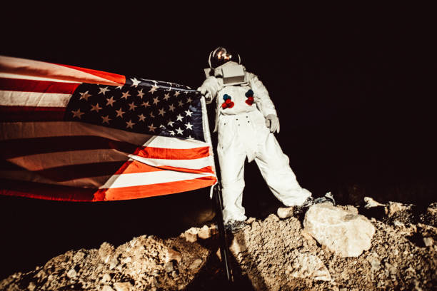 istock Astronaut Plant American Flag 978491158