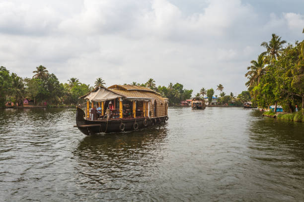 istock Tourist houseboat on backwaters, Kerala, India 978491370