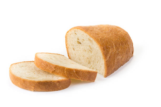 istock Two slice of bread on the white background 978491558