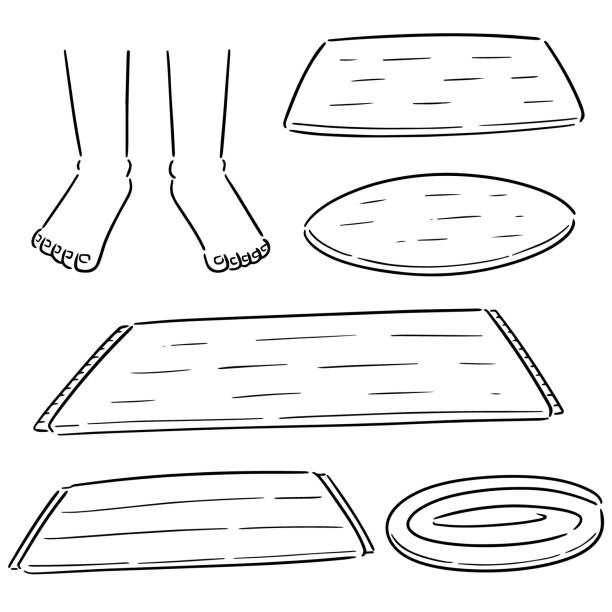 ilustrações de stock, clip art, desenhos animados e ícones de foot wipe - wiping feet