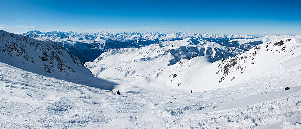 istock Panorama of ski pistes 97849841