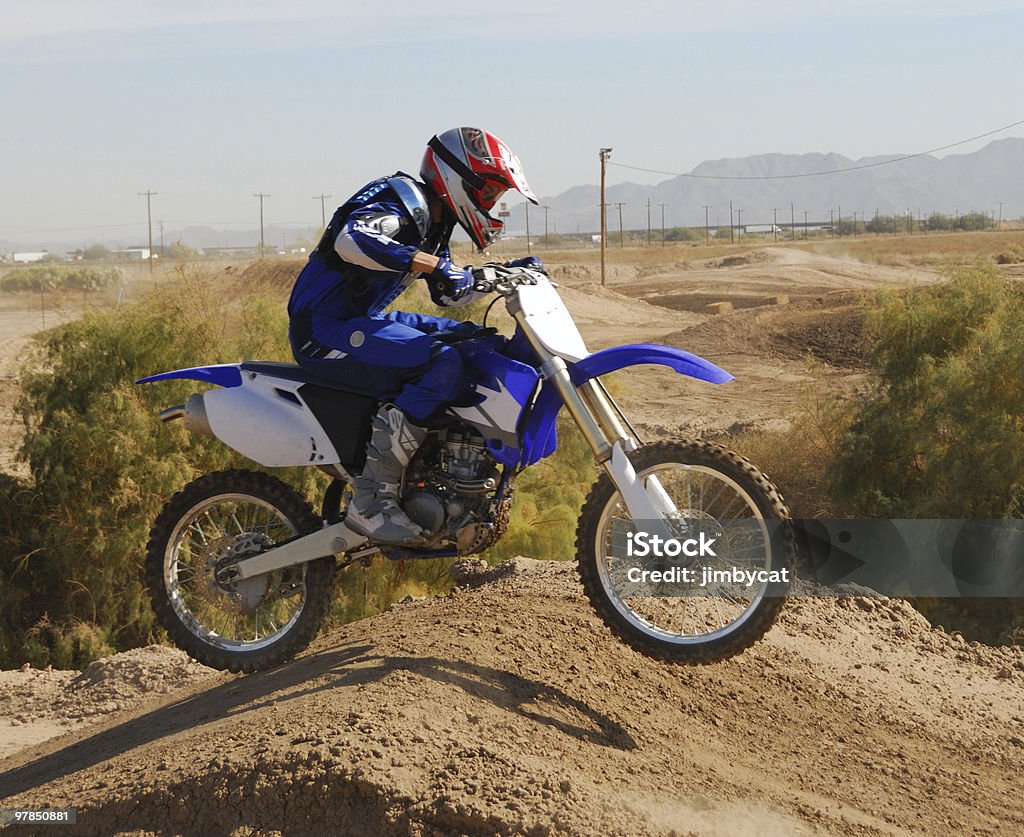 Acima do ápex - Royalty-free Motocross Foto de stock