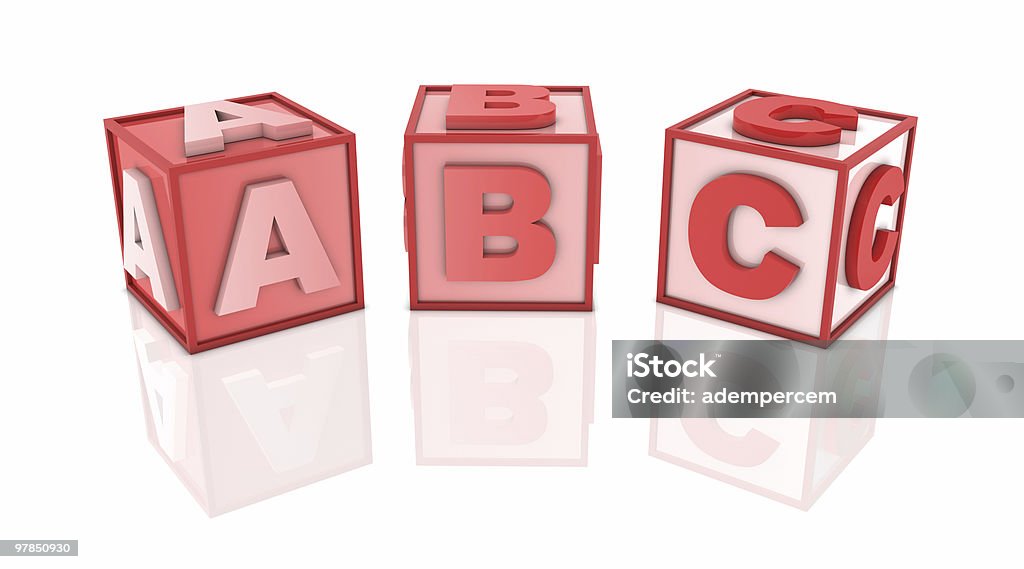 Red Block Stock Photo - Download Image Now - Alphabet, Arranging, Block ...