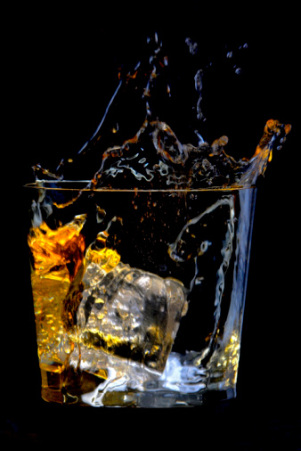 Ice in a Glass of Whisky