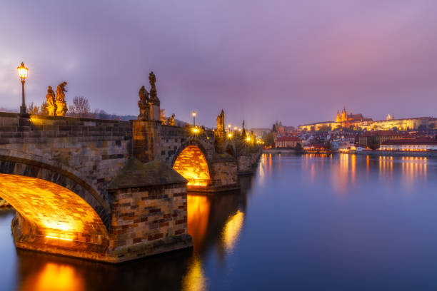 istock Charles Bridge (a.k.a. Karluv most, Stone Bridge, Kamenny most, Prague Bridge, Prazhski most) over Vltava river in Prague, Czech Republic. 978525994