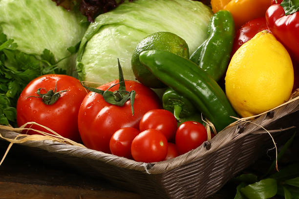 istock Healthy Organic Vegetables on a Wooden Background 978528840