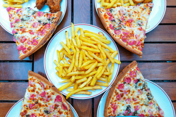 Pizza and Potato Fries