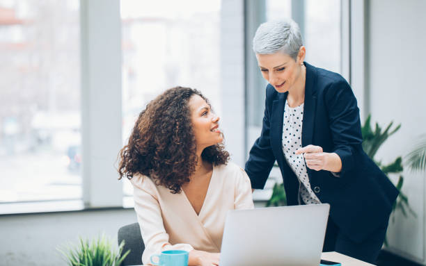Colleagues business woman working