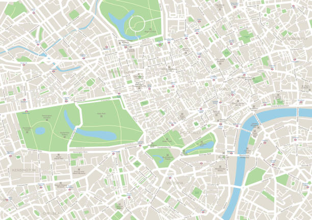 ilustrações de stock, clip art, desenhos animados e ícones de london map - chelsea new york