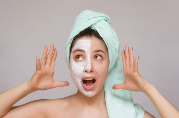 istock Woman face skin care. 978532442