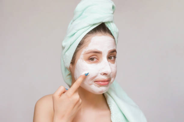 istock Woman face skin care. 978532494