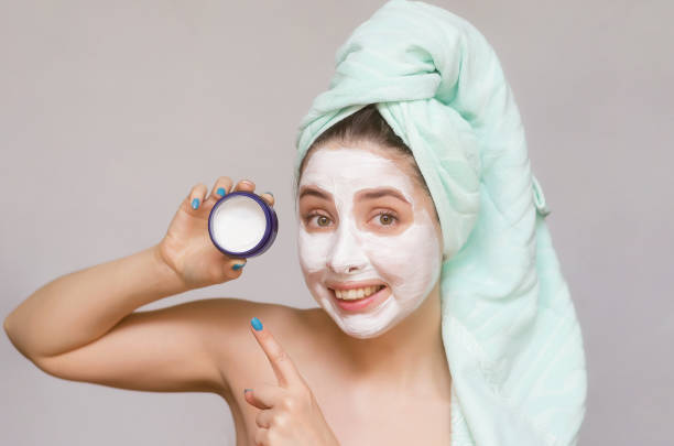 istock Woman face skin care. 978532558