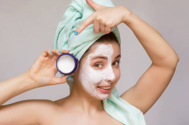 istock Woman face skin care. 978533578