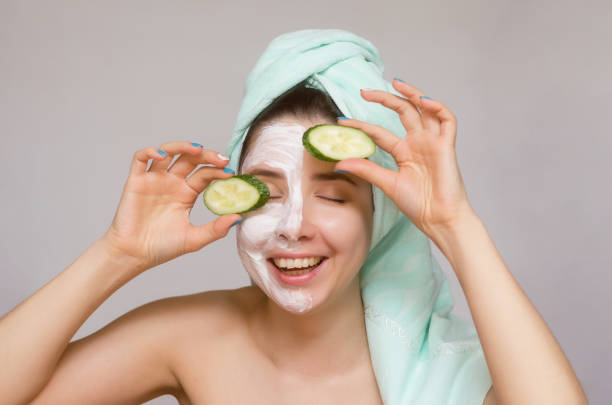 istock Woman face skin care. 978534646
