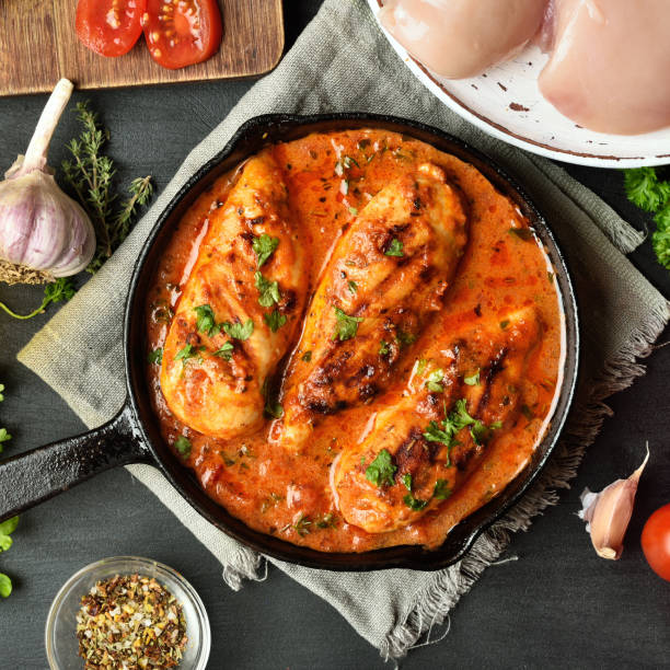 istock Chicken breast in tomato sauce 978534836