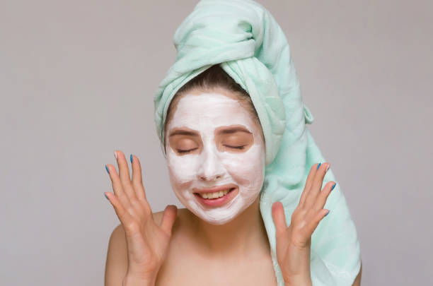 istock Woman face skin care. 978534960