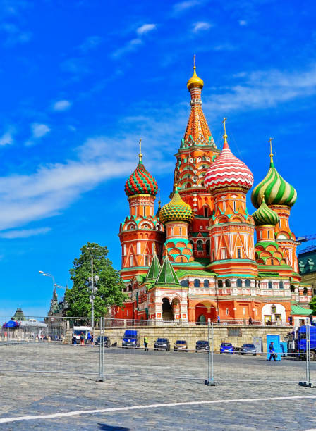 istock St. Basil's Cathedral on the Red Square in summer in Moscow, Russia. 978535628