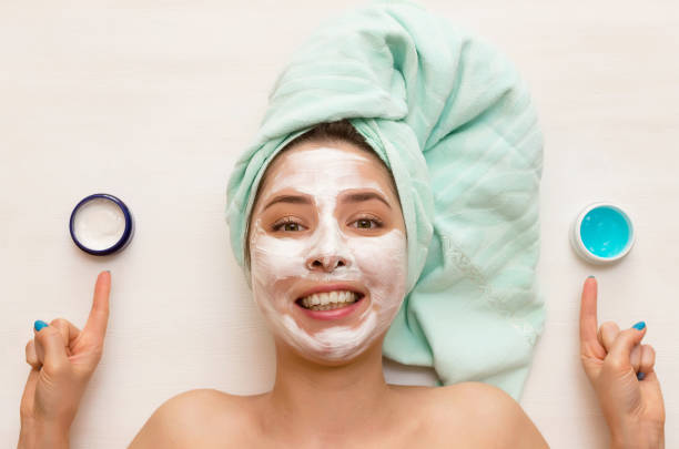 istock Woman face skin care. 978540554