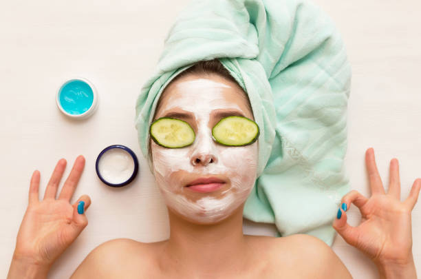 istock Woman face skin care. 978540566