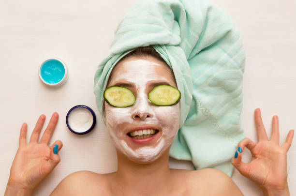 istock Woman face skin care. 978540586