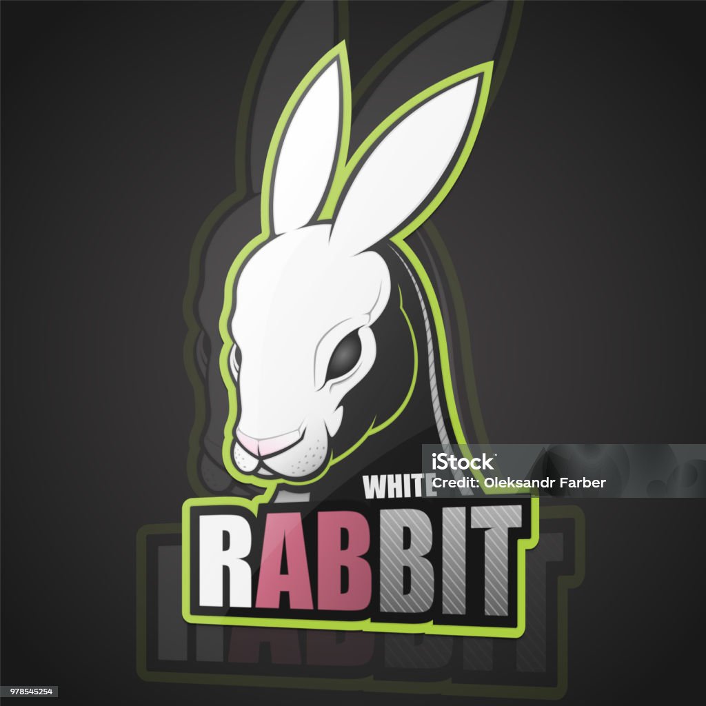 Vector Image White Rabbit White Rabbit Stock Illustration - Download Image Now - Animal, Animal ...