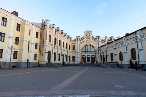 istock Inner courtyard at the station. Train Station. Kazatin, Ukraine. 978548640