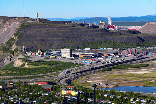 Kiruna, Sweden June 15, 2018 A view of the LKAB iron ore mine.