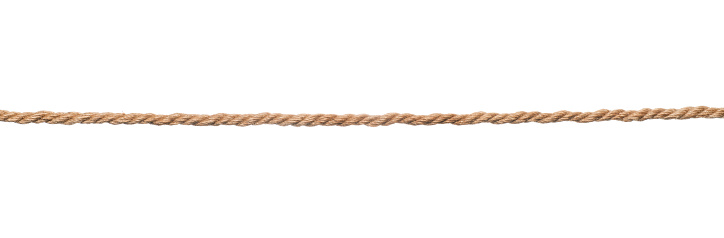 Cuerda marrón aislada photo