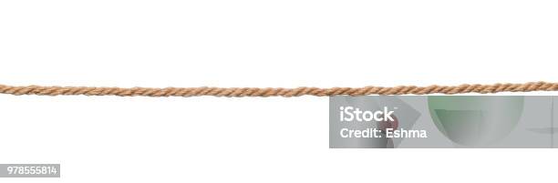 Brown Rope Isolated Stock Photo - Download Image Now - String, Rope, Hemp -  iStock