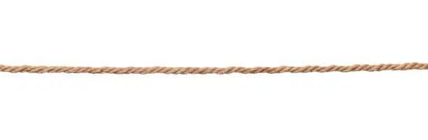 Photo of Brown rope isolated