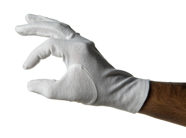 białych rękawiczkach dłoń - gloved hand zdjęcia i obrazy z banku zdjęć