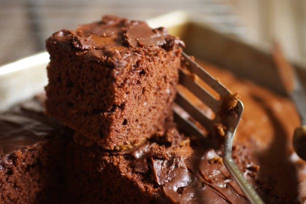 istock Freshly Baked Chocolate Cake in Baking Pan 978582434