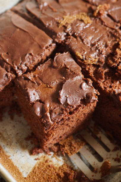 istock Freshly Baked Chocolate Cake in Baking Pan 978582446