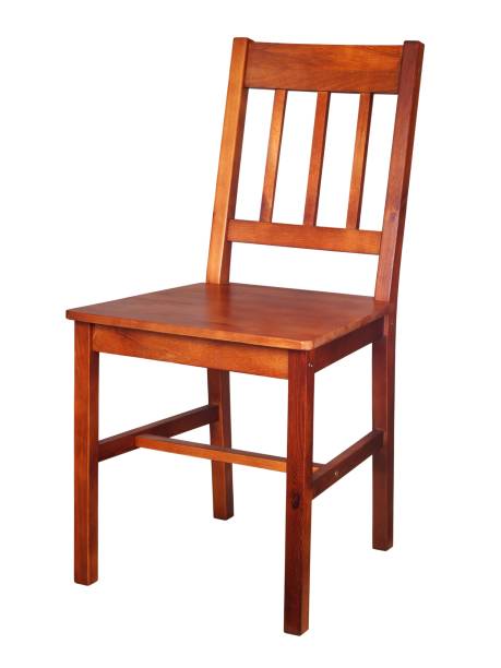 istock Wooden chair on white 978590650